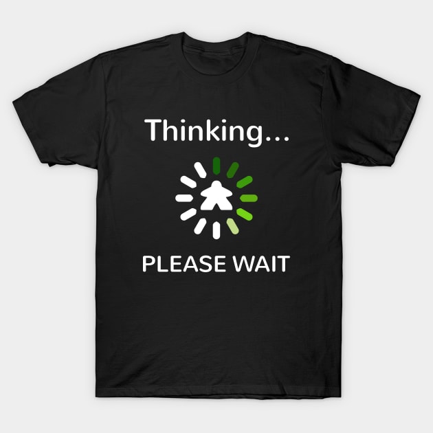 Analysis Paralysis Green Meeple Board Game T-Shirt by Shadowisper